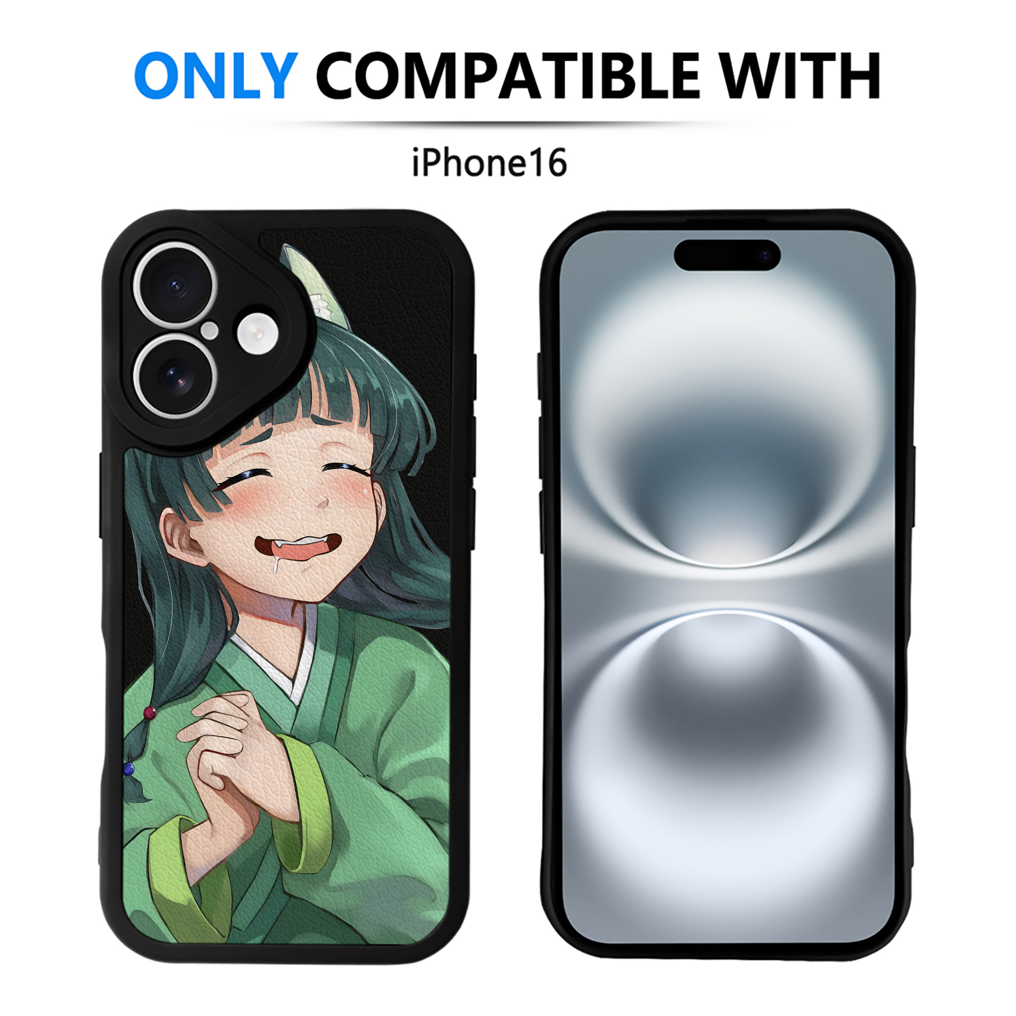 （画像用） 薬屋のひとりごと The Apothecary Diaries 【iPhone 16シリーズ対応】シリコンスマホケース（レザー調） 材質：シリコン